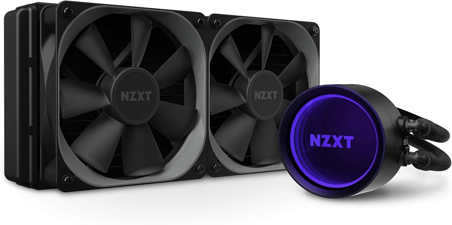 Kraken X53 240Mm - RL - KRX53 - 01 - AIO RGB CPU Liquid Cooler - Rotating Infinity Mirror Design - Improved Pump - Powered by CAM V4 - RGB Connector - Aer P 120Mm Radiator Fans (2 Included), Black, X Gen 3 - Byte & Bolt042ea5a5 - 57fd - 4a5f - 8ae0 - 2ed39b5ea930726084391796Kraken X53 240Mm - RL - KRX53 - 01 - AIO RGB CPU Liquid Cooler - Rotating Infinity Mirror Design - Improved Pump - Powered by CAM V4 - RGB Connector - Aer P 120Mm Radiator Fans (2 Included), Black, X Gen 3