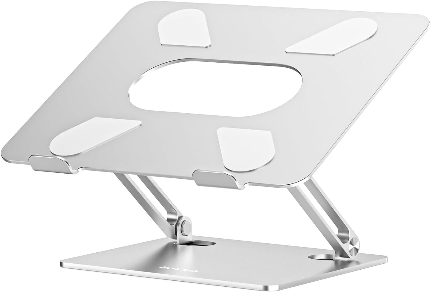 Laptop Stand, Laptop Holder, Multi - Angle Stand with Heat - Vent, Adjustable Notebook Stand for Laptop up to 17 Inches, Compatible for Macbook Pro/Air, Surface Laptop, and so on (Silver) - Byte & Bolt3c8ab00e - 9171 - 4788 - b1f0 - a80a4c30e658705353892523SilverLaptop Stand, Laptop Holder, Multi - Angle Stand with Heat - Vent, Adjustable Notebook Stand for Laptop up to 17 Inches, Compatible for Macbook Pro/Air, Surface Laptop, and so on (Silver)