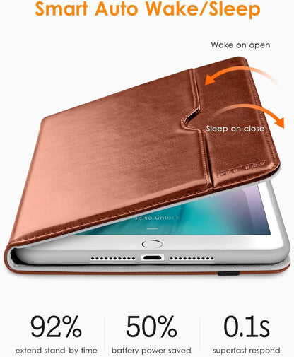 for Ipad Mini 1 2 3 Case, Premium Leather Folio Stand Cover Case with Multi - Angle Viewing and Auto Wake - Sleep Function, Front Pocket for Ipad Mini 1/Mini 2/Mini 3 - Brown - Byte & Bolt7a2976ca - 83a9 - 4e02 - ab94 - d8ad90d7819d313110116159Brownfor Ipad Mini 1 2 3 Case, Premium Leather Folio Stand Cover Case with Multi - Angle Viewing and Auto Wake - Sleep Function, Front Pocket for Ipad Mini 1/Mini 2/Mini 3 - Brown